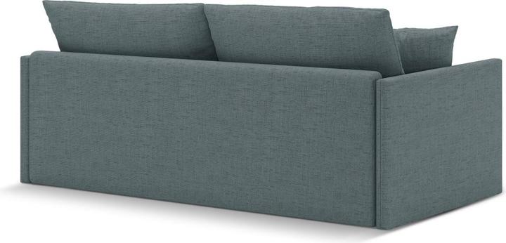 Actual product image Cosmopolitan Design Sofa With Bed Function, "Shannon", 3 Seats, Light Blue, 209x94x87 Made in Europe (3-seater)
