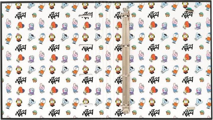 Actual product image BT21 - A4 folder from the Street Mood collection (4 rings, elasticated band) (A4, 1 Piece)