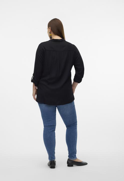 Produktbild Vero Moda Normal geschnitten Hemdkragen Curve Ärmel mit Umschlag Hemd Hemd (50)