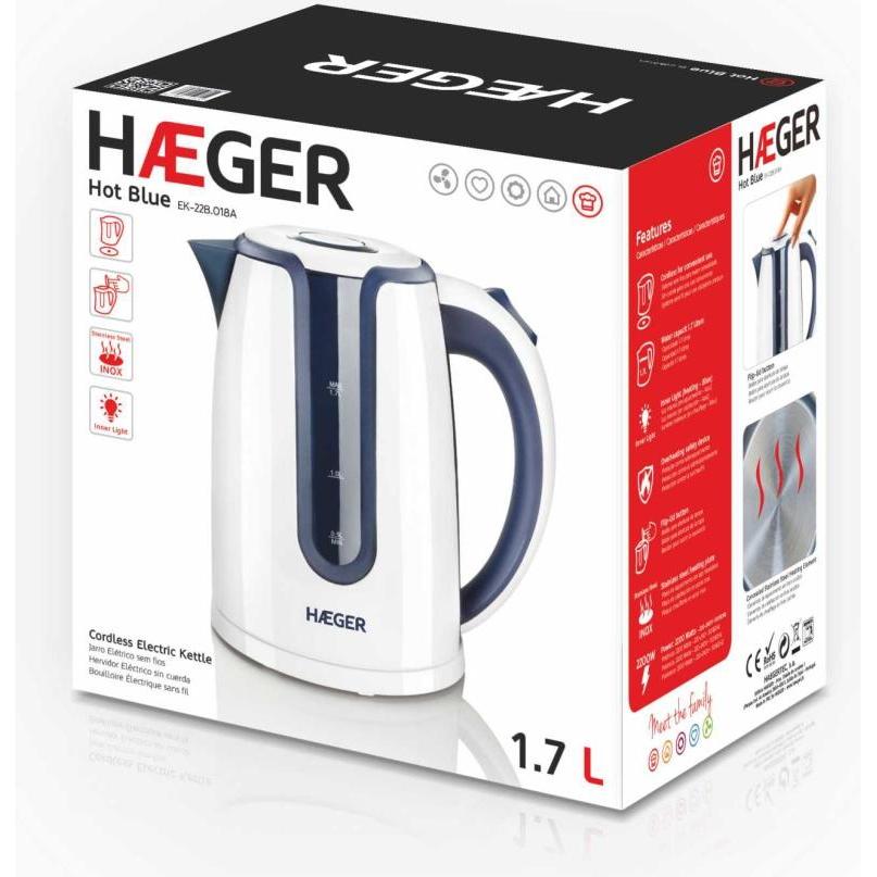 Thumbnail - Haeger EK-22B.018A, Wasserkocher, Blau
