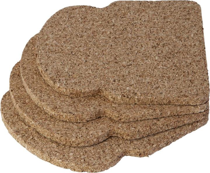 Immagine prodotto Out of the blue Sottobicchieri di sughero a forma di toast, 4 pezzi, 10 cm, confezione regalo (4 x, Sottobicchiere in vetro)