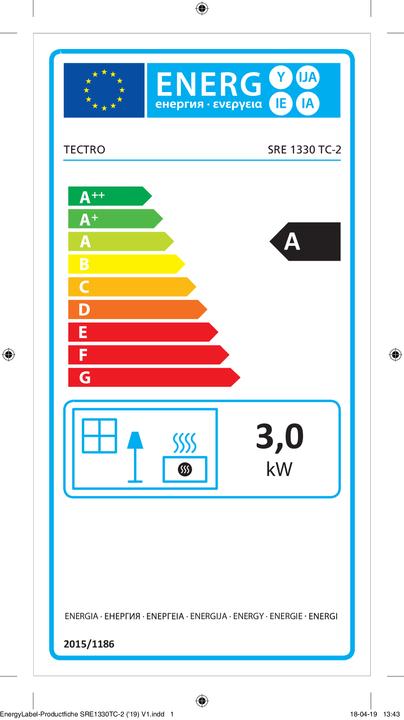 Energie-Label Qlima Elektrokamin