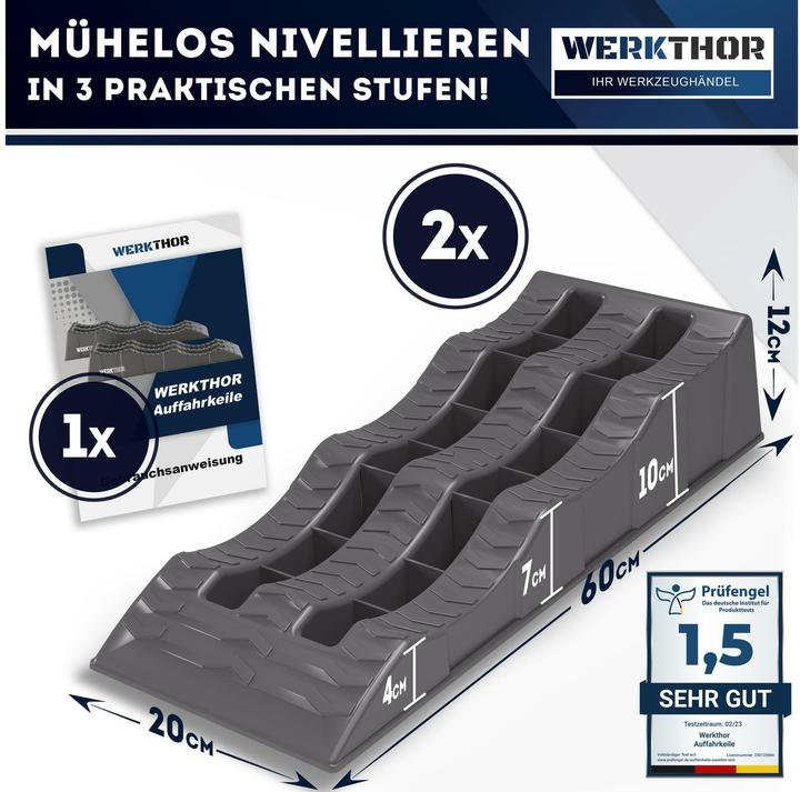 Actual product image Werkthor Flat drive-on wedge set