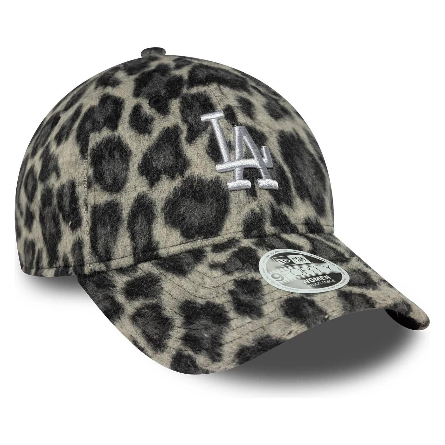 New Era, Damen, Cap, 9Forty Damen Baseballkappe Dodgers Cosy Animal, Grau, (One Size)