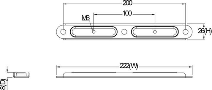 Actual product image Multibrackets Vesa adapter (Mounting- / Adapterplates)