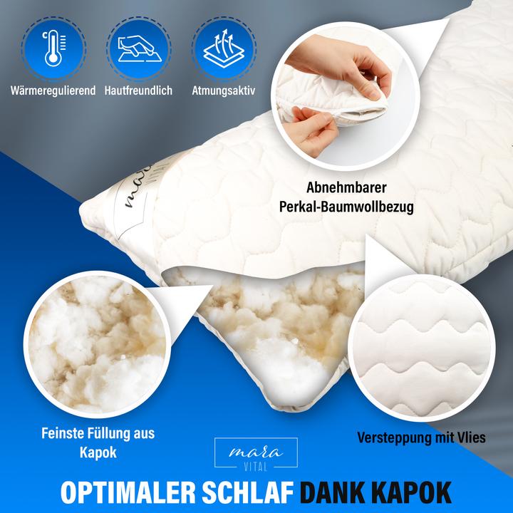 Immagine prodotto Mara Vital Cuscino Kapok (50 x 70 cm)