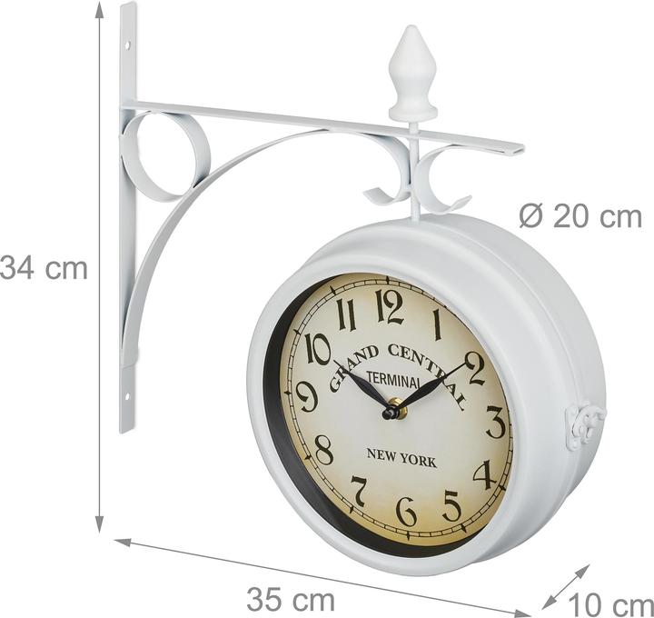 Produktbild Relaxdays Bahnhofsuhr (35 cm)