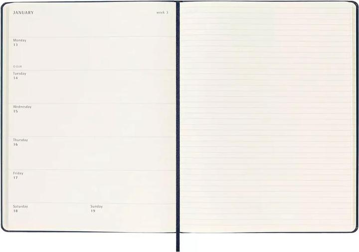 Valori nutrizionali e ingredienti Moleskine Planner 2025 con copertina rigida