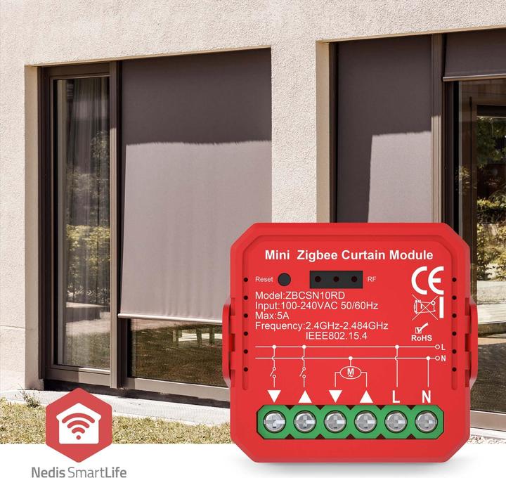 Produktbild Nedis SmartLife Power Switch | Zigbee 3.0 | 1000 W | Terminal Anschluss | App erhältlich für: Android (Rolladenaktor)