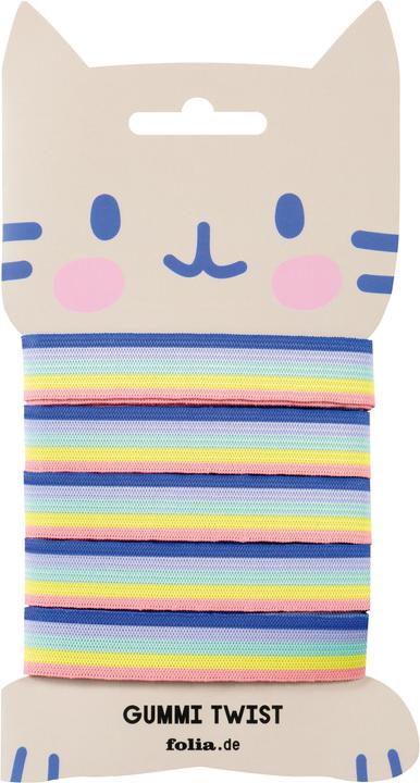 Image du produit Folia Gummi Twist, Regenbogen (400 cm)