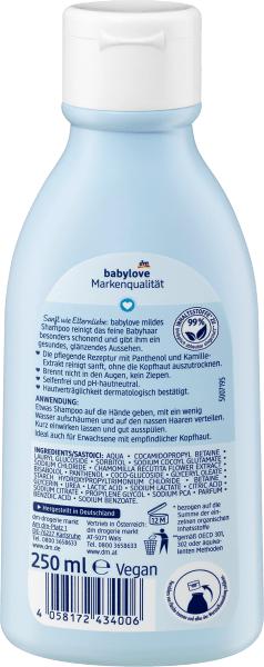 Actual product image dm babylove Mild Shampoo Sensitive