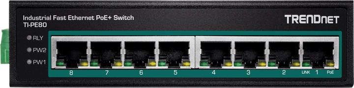 Image du produit Trendnet Commutateur industriel 8 ports Fast Eth. PoE+ L2 DIN-Rail (8 ports)