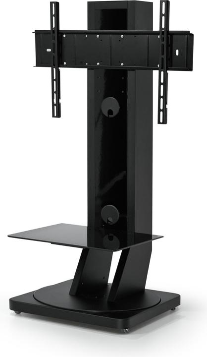 Image du produit Gisan Support TV sur roulettes dissimulées, jusqu'à 75" et 55kg, réglable en hauteur et pivotant, noir (55 kg)