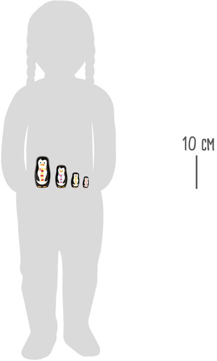 Actual product image small foot Matryoshka Penguin Family