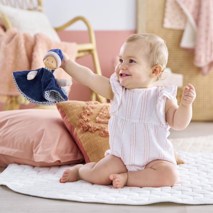 Productafbeelding Corolle Tidoudou – Marineblaues Kuscheltuch, 17 cm