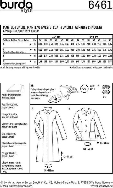Produktbild Schnittmuster Mantel + Jacke
