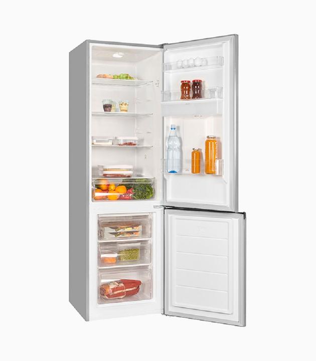 Produktbild Exquisit KGC265-70-WS-040D inoxlook, Kühl-Gefrierkombination (Standgerät) (260 l)