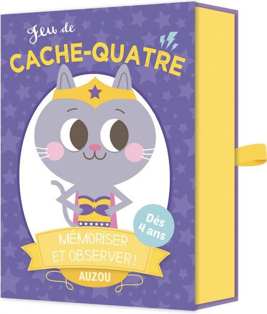 Produktbild Auzou France Jeu de cache-quatre : mémoriser et observer! dès 4 ans (Französisch)