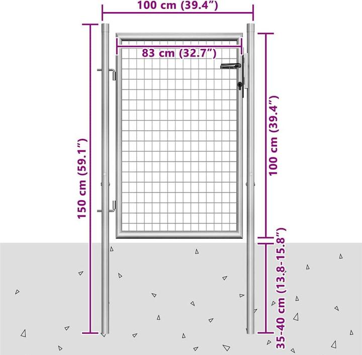 Produktbild vidaXL Gartentor