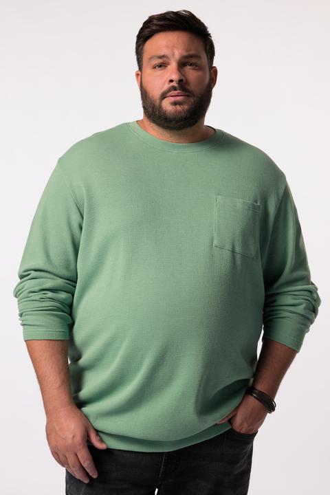 Produktbild Men+ Langarmshirt, Waffelstruktur, Bauchfit, Rundhals (XL)