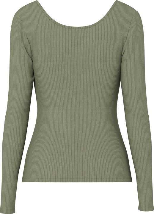 Actual product image Pieces Front buttoned ribbed top (S)