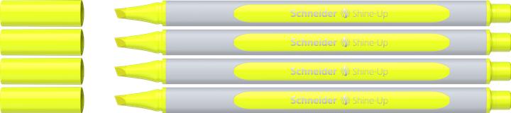 Produktbild Schneider 3 + 1 GRATIS: Shine-Up Textmarker gelb, 3 St. + GRATIS 1 St. (4x)
