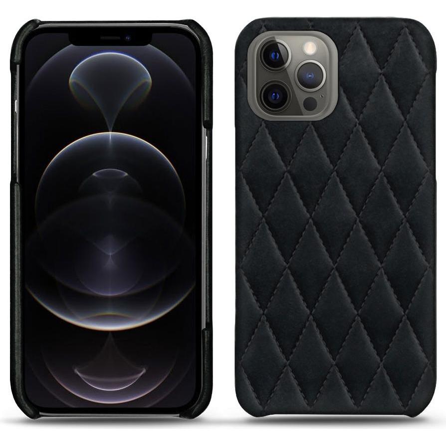 Noreve Lederschutzhülle (Apple iPhone 12 Pro Max), Smartphone Hülle, Schwarz