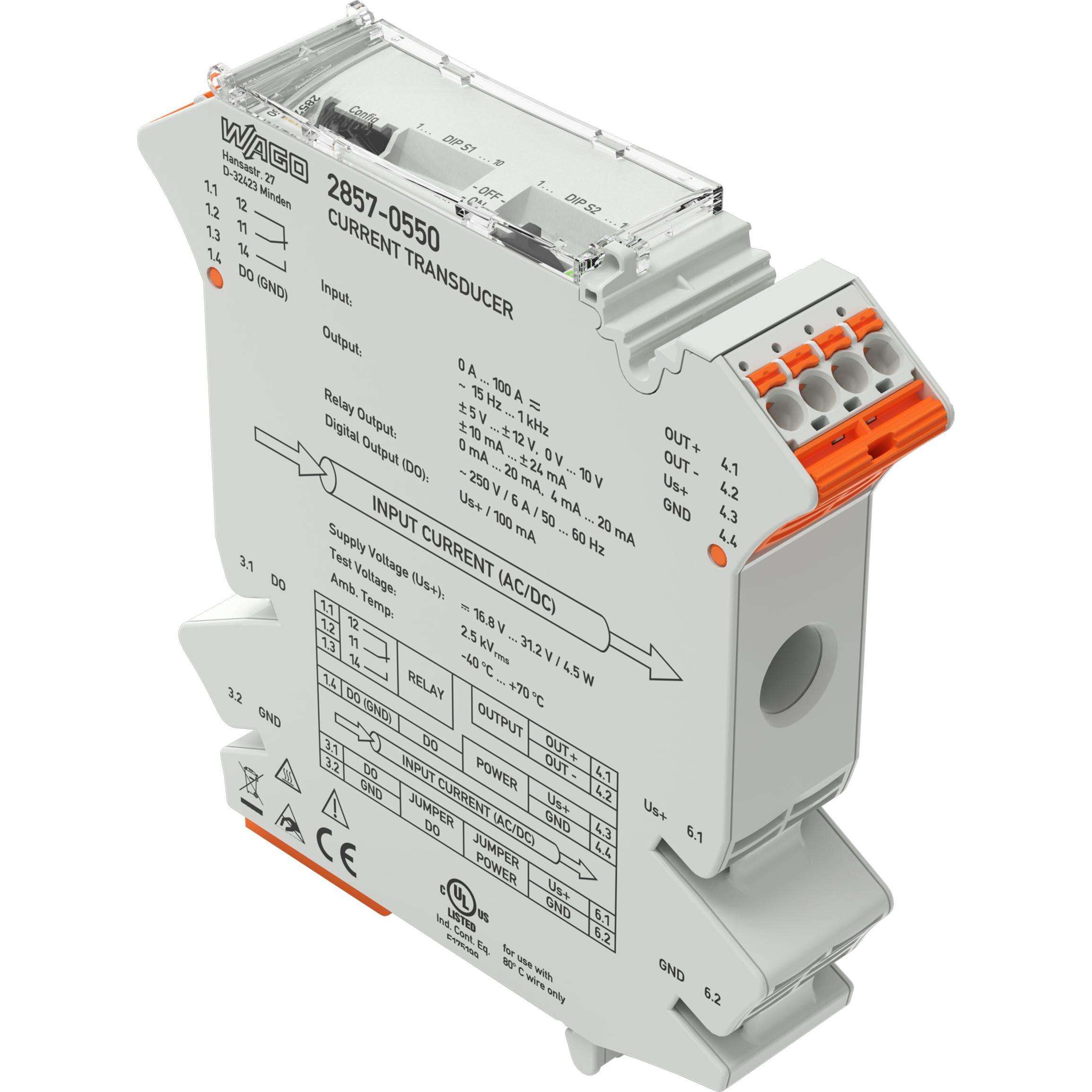 Wago Current signal conditioner AC/DC 100A, Automatisierung