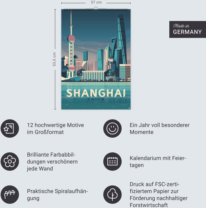 Produktbild Travel the World Posterkalender 2026