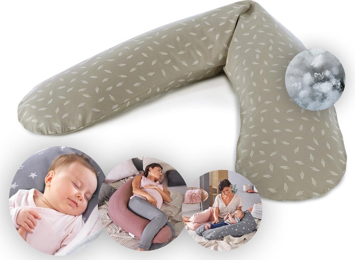 Produktbild Theraline Stillkissen "Das Original" mit Polyester Hohlfaser Füllung inkl. Bezug 190 cm (38 cm)