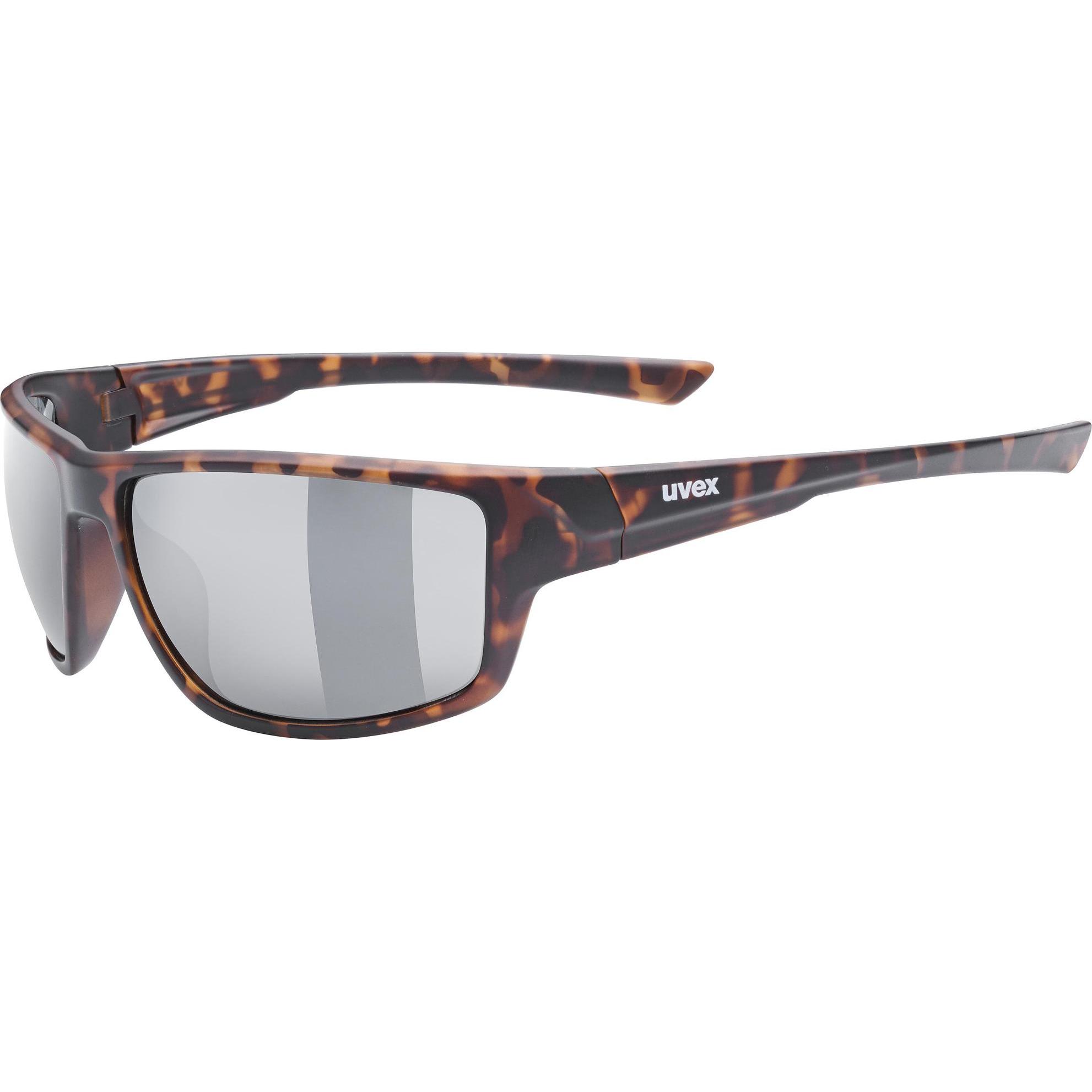 Uvex Sports, Herren, Sportbrille, Sportstyle 230 (Havanna mat, Silber), Braun