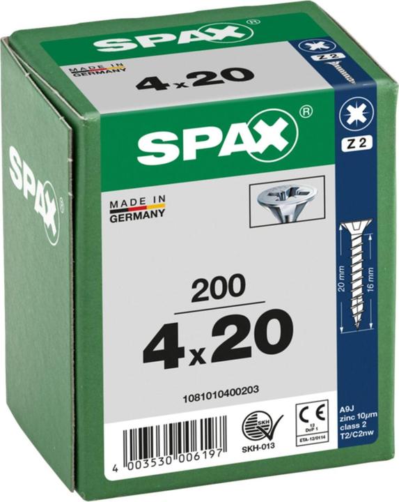 Produktbild Spax Senkmultikopf Kreuzschlitz Z2 Vollgewinde Wirox