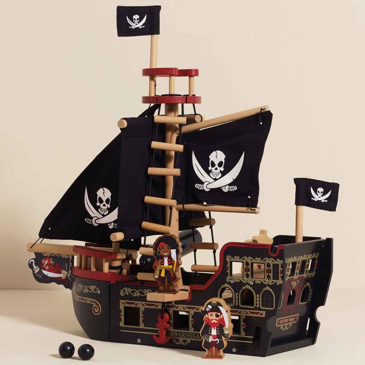 Actual product image Le Toy Van Barbarossa pirate ship