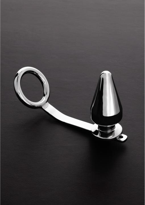Actual product image Steelo C-Ring (50mm) with Butt Plug (50x100mm) (7 cm)