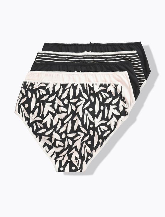 Produktbild Ulla Popken Midislips, 5er-Pack, gemustert/ einfarbig (60, 5er Pack)