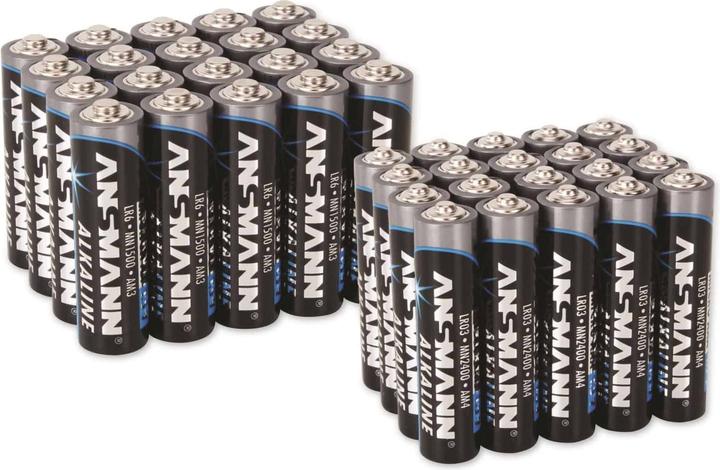 Produktbild Ansmann Batterie-Set Micro, Mignon 40 (20 Stk., AA, AAA)