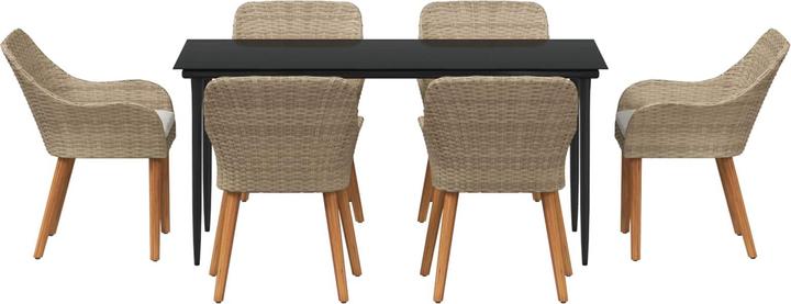 Image du produit vidaXL Garten Essgruppe (160 x 80 x 74 cm)