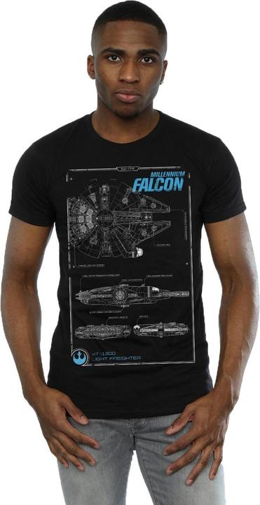 Produktbild Star Wars Force Awakens Millennium Falcon Manual TShirt (S)