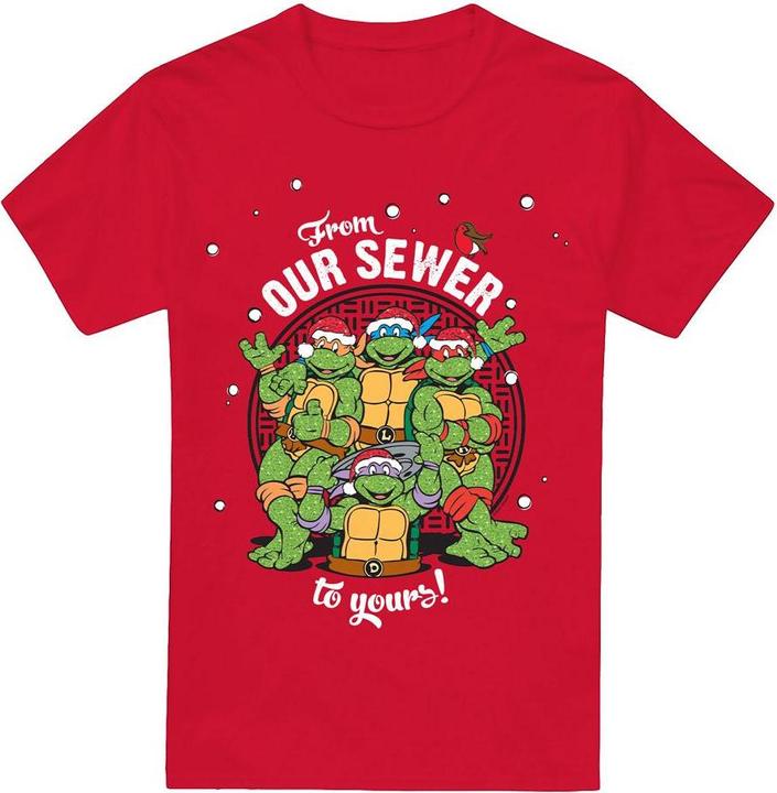Produktbild Teenage Mutant NT Merry Christmas From Our Sewer TShirt (XXL)