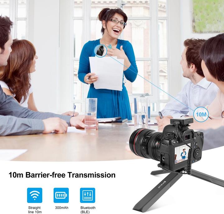 Image du produit Puluz Microphone Lavalier sans fil 2 TX + 1 RX