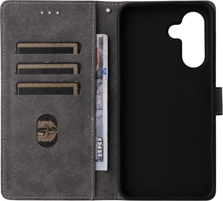 Actual product image Cover-Discount Galaxy A56 5G - Ledertasche mit RFID Blocker (Samsung Galaxy A56)