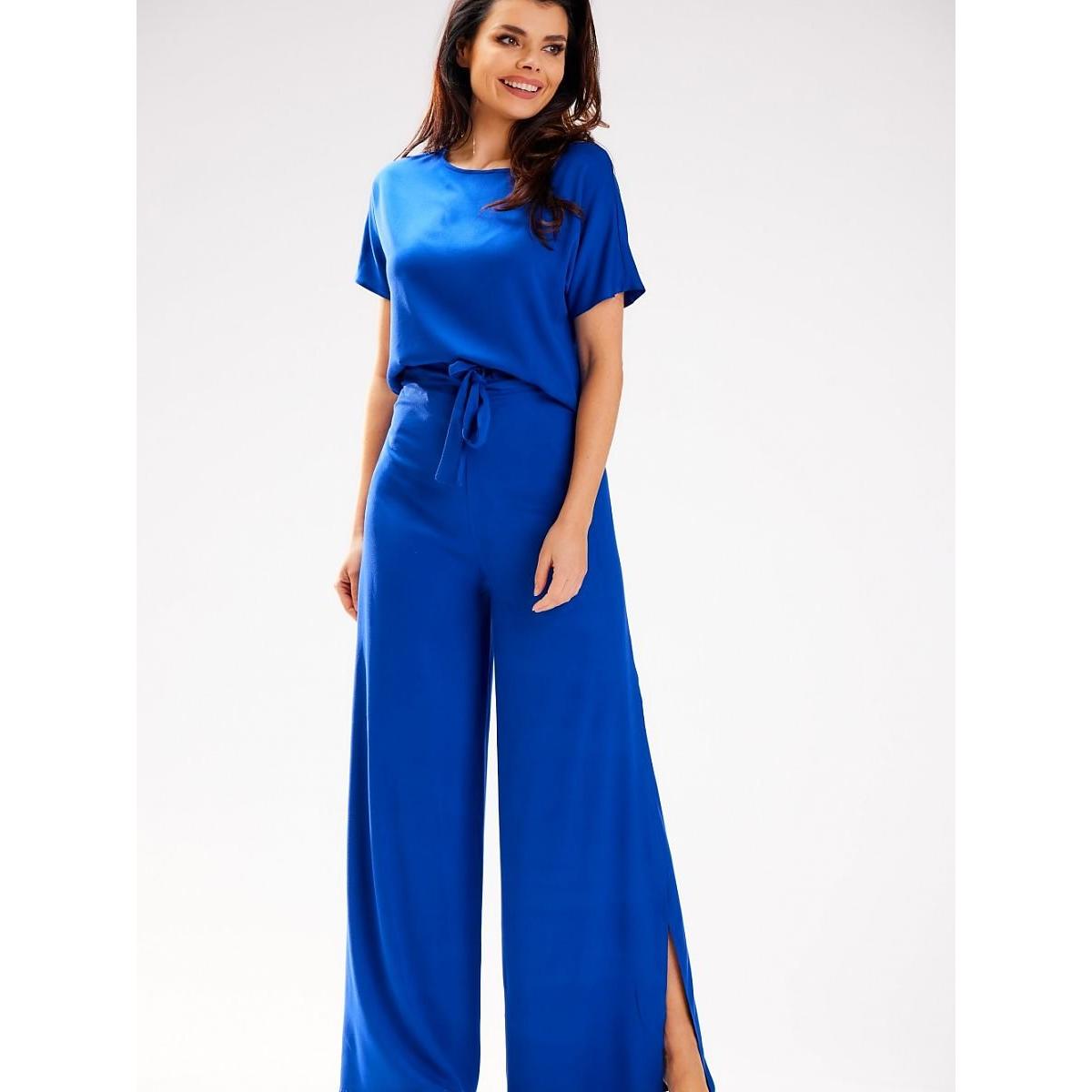 Awama, Damen, Hosen, Damen Hose, Blau, (XL)