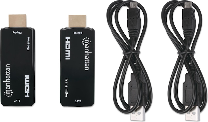Actual product image Manhattan HDMI zu RJ45 (Micro USB, RJ45, HDMI, 2.70 cm)