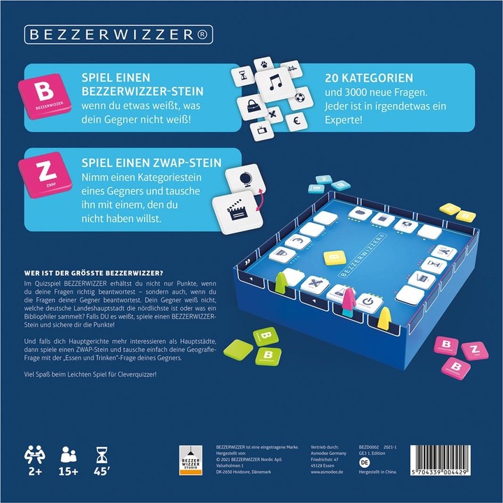 Actual product image Asmodée Bezzerwizzer (German)