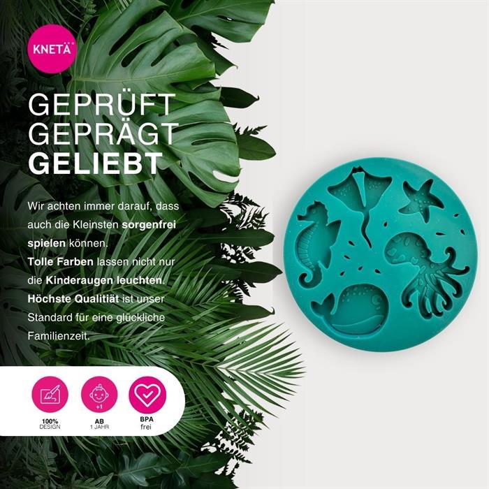 Produktbild Knetä Silikonförmchen - Zoo Wasserwelt