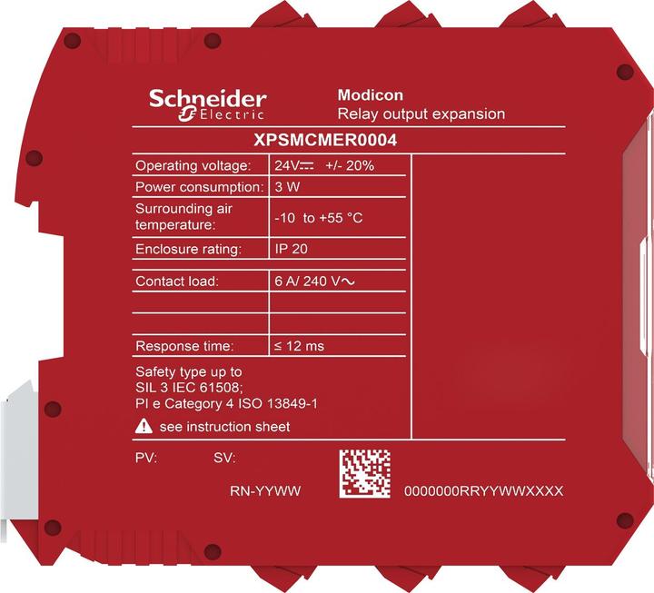 Produktbild Schneider Electric Safe Relay Output Module, 4 Ouputs