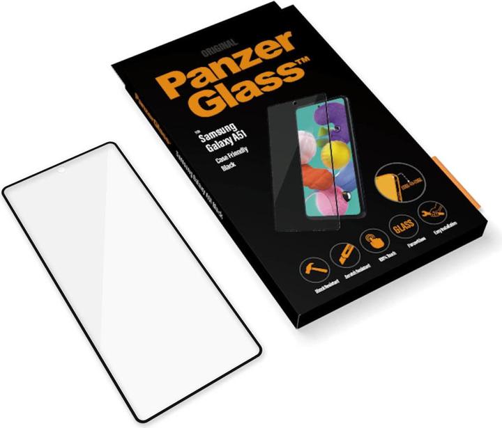 Actual product image PanzerGlass ® Screen Protector Samsung Galaxy A51, Samsung, Samsung - Galaxy A51, Dry application, S (1 pcs., Samsung Galaxy A51)