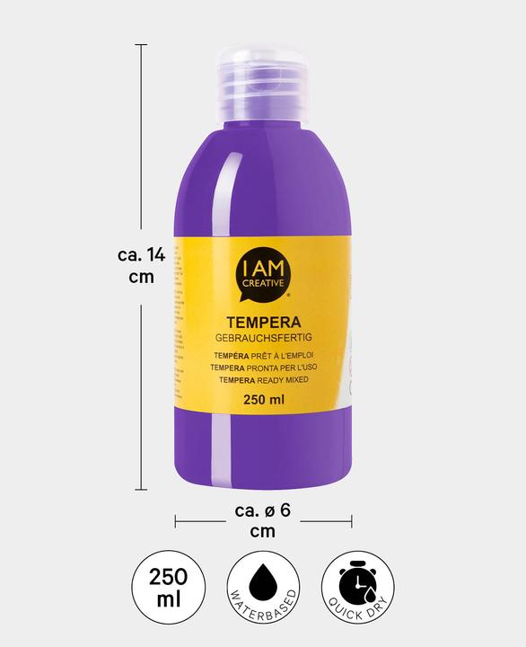 Produktbild I Am Creative Tempera, Temperafarbe auf Wasserbasis, 250 ml (250 ml)