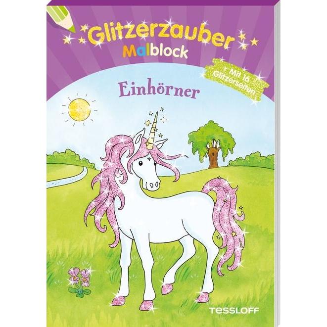 Tessloff Glitzerzauber-Malblock Einhörner