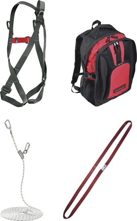 Teufelberger Absturzsicherungsset Grip 11 im Rucksack (Auffanggerät, 100 kg)